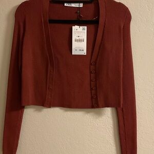 Zara rust color sweater size S